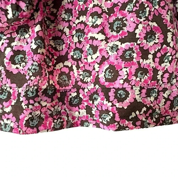 TSESAY | NWOT | SLEEVELESS COTTON PINK FLORAL PLEATED TOP POCKETS | SIZE: 8 - Picture 7 of 14